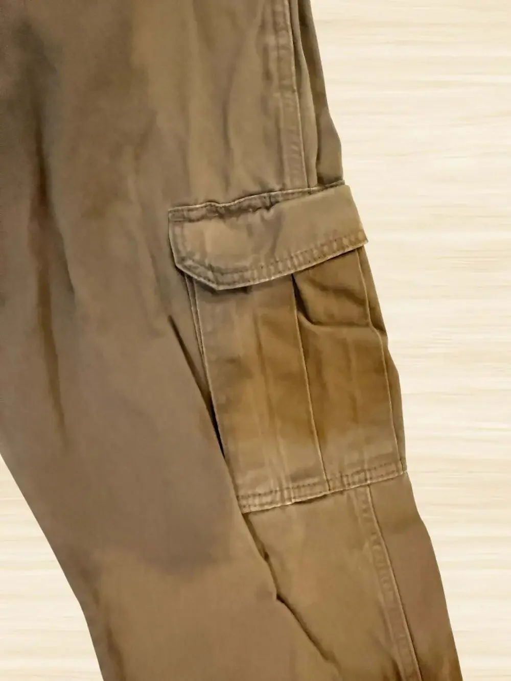Wrangler Straight Fit Brown Cargo Pants Size 34X30